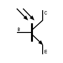 Símbolo del fototransistor