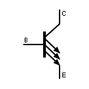 Símbolo del transistor multiemisor NPN