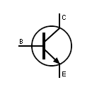 Símbolo del transistor NPN