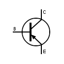 Símbolo del transistor PNP