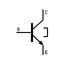 Símbolo del transistor tunel