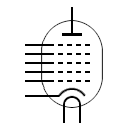 Símbolo de la válvula electrónica heptodo